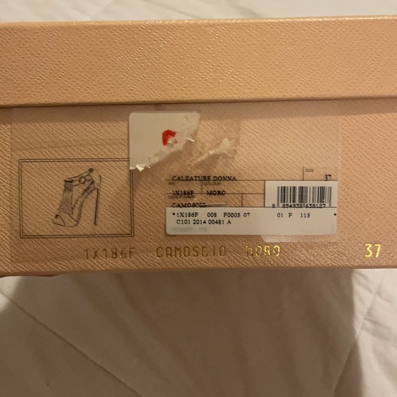 PRADA CALZATURE DONNA CAMOSCIO MORO 37 - Picture 2 of 13